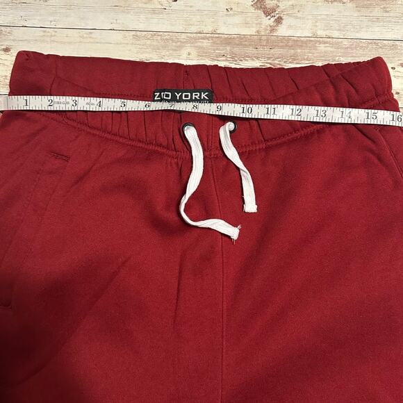 Zoo York Drawstring Jogger Sweatpants Size Medium Crimson Red Fleece - Picture 5 of 6
